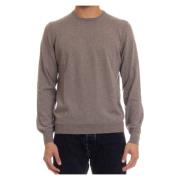 Barba Dove Grey Sweater med elastiska band Gray, Herr