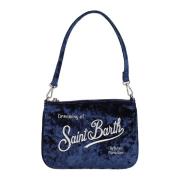 MC2 Saint Barth Vinter Axelväska Pochette Stilfull Mode Blue, Dam