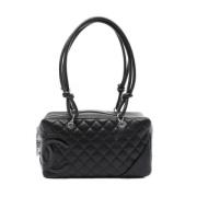 Chanel Vintage Pre-owned Laeder axelremsvskor Black, Dam