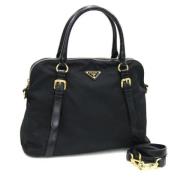 Prada Vintage Pre-owned Laeder handvskor Black, Dam