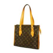 Louis Vuitton Vintage Pre-owned Tyg totevskor Brown, Dam