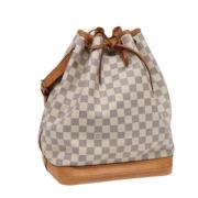 Louis Vuitton Vintage Pre-owned Canvas axelremsvskor White, Dam