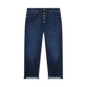 Dondup Lös Denim Stretch Jeans Blue, Dam