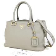 Prada Vintage Pre-owned Laeder prada-vskor Gray, Dam