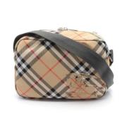 Burberry Vintage Pre-owned Canvas axelremsvskor Beige, Dam