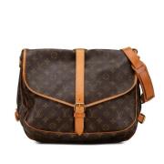 Louis Vuitton Vintage Pre-owned Canvas louis-vuitton-vskor Brown, Dam