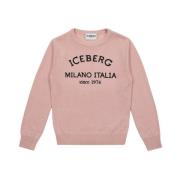 Iceberg Kids -Powder pink crew neck sweater Pink, Herr