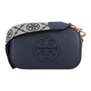 Tory Burch Ikonisk Miller Mini Crossbody Väska Navy Blue, Dam