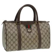 Gucci Vintage Pre-owned Canvas handvskor Brown, Dam