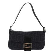 Fendi Vintage Pre-owned Canvas fendi-vskor Black, Dam