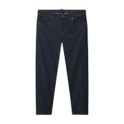 Gabba Kontrastsöm Tapered Stretch Jeans Blue, Herr