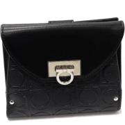 Salvatore Ferragamo Pre-owned Pre-owned Laeder plnbcker Black, Dam