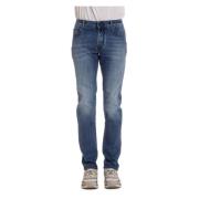 Jacob Cohën Lyxig Denim Jeans Nick Fit Blue, Herr