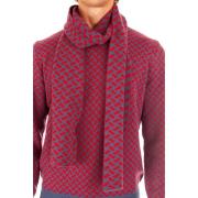 Drumohr Kashmir Razorblade Scarf Red, Herr