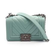 Chanel Vintage Pre-owned Tyg chanel-vskor Blue, Dam