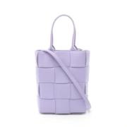 Bottega Veneta Vintage Pre-owned Laeder totevskor Purple, Dam