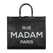 Rue Madam Svart Eco-Läder Toteväska Black, Dam