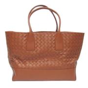 Bottega Veneta Vintage Pre-owned Laeder axelremsvskor Brown, Dam