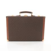 Celine Vintage Pre-owned Belagd canvas handvskor Brown, Dam