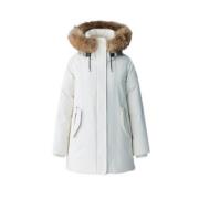 Mackage Parka Kinslee Cream White, Dam