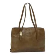 Valentino Vintage Pre-owned Laeder handvskor Beige, Dam