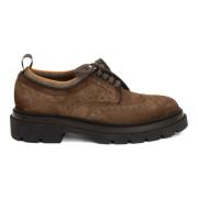 Santoni Bruna platta skor Elegant Stil Brown, Herr