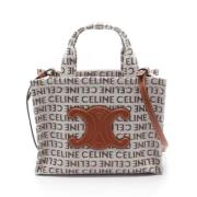 Celine Vintage Pre-owned Canvas celine-vskor White, Dam