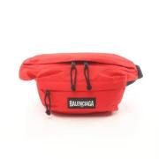 Balenciaga Vintage Pre-owned Canvas crossbodyvskor Red, Herr