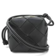 Bottega Veneta Vintage Pre-owned Laeder axelremsvskor Black, Dam