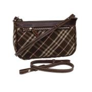 Burberry Vintage Pre-owned Canvas axelremsvskor Brown, Dam