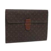 Louis Vuitton Vintage Pre-owned Canvas louis-vuitton-vskor Brown, Dam