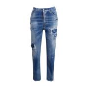 Dsquared2 Stiliga Byxor Blue, Dam