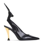 Givenchy Svarta Läderpumps Eleganta Klackar Black, Dam