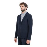 Selected Homme Blå Cardigan Stickad Blazer Hybrid Blue, Herr