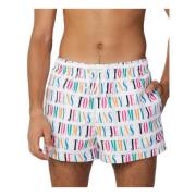 Tommy Jeans Logo Print Badshorts Multicolor, Herr