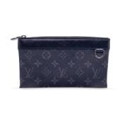 Louis Vuitton Vintage Pre-owned Laeder kuvertvskor Gray, Dam