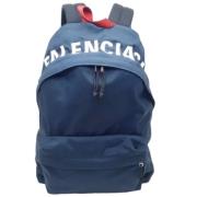 Balenciaga Vintage Pre-owned Canvas ryggsckar Blue, Dam