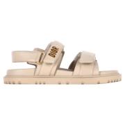 Dior Vintage Pre-owned Laeder sandaler Beige, Dam