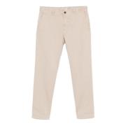 Incotex Smal Skuren Beige Chino Byxor Beige, Herr