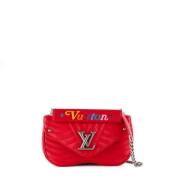 Louis Vuitton Vintage Pre-owned Laeder totevskor Red, Dam