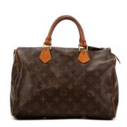 Louis Vuitton Vintage Pre-owned Canvas handvskor Brown, Dam