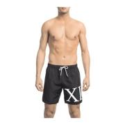 Bikkembergs Strandkläder - Badkläder - Bermuda med Sidoprint Black, He...