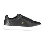 Tommy Hilfiger Sportiga Svarta Sneakers med Kontrastdetaljer Black, Da...