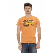 Trussardi Avslappnad T-shirt med korta ärmar Orange, Herr