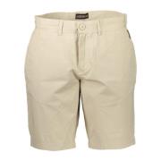 Napapijri Beige Bermuda Shorts med Broderi Beige, Herr