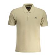 La Martina Kortärmad Polo Beige Broderad Logotyp Beige, Herr