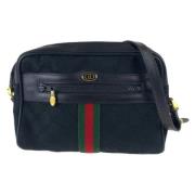 Gucci Vintage Pre-owned Canvas crossbodyvskor Black, Dam