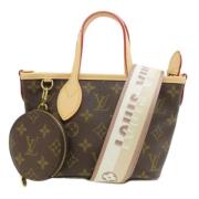 Louis Vuitton Vintage Pre-owned Canvas axelremsvskor Beige, Dam