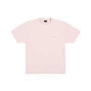 Balenciaga Kampanjlogotyp T-shirt Pink, Herr