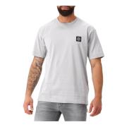 Stone Island Grå Logo Tee Gray, Herr